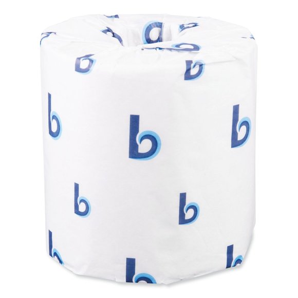 Boardwalk Two-Ply Toilet Tissue, Septic Safe, White, 4.5 x 3, 500 Sheets/Roll, 9 - Picture 1 of 4